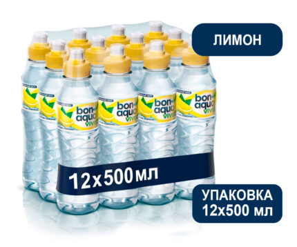 BonAqua Viva Лимон напиток безалкогольный негазированный, 0,5 л
