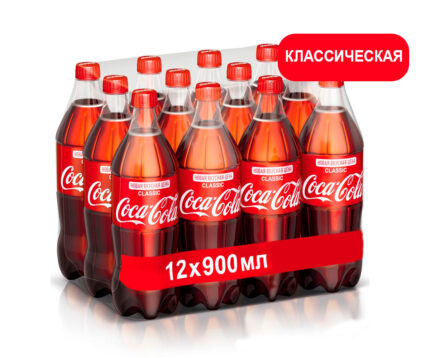 Coca-Cola Classic напиток сильногазированный, ПЭТ, 0,5 л (Кока-кола классик)