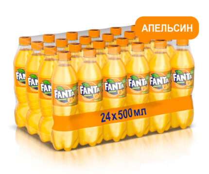 Fanta Апельсин напиток сильногазированный, ПЭТ, 0,5 л (Фанта)