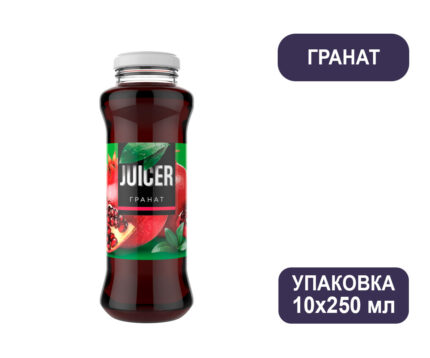 Сок Juicer Гранат от Barinoff, стекло, 0,25 л