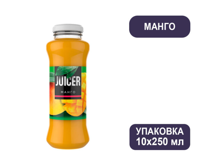 Сок Juicer Манго от Barinoff, стекло, 0,25 л