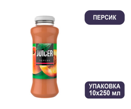 Сок Juicer Персик от Barinoff, стекло, 0,25 л