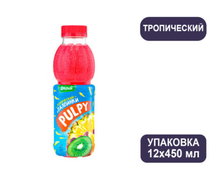 Добрый Pulpy Тропик, напиток сокосодержащий, ПЭТ, 0,45 л (Палпи)