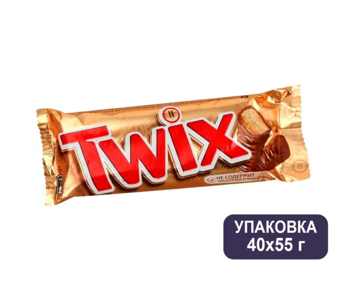 Шоколадный батончик Twix, 55 г