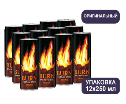 Энергетический напиток Burn, ж/б 0,25 л