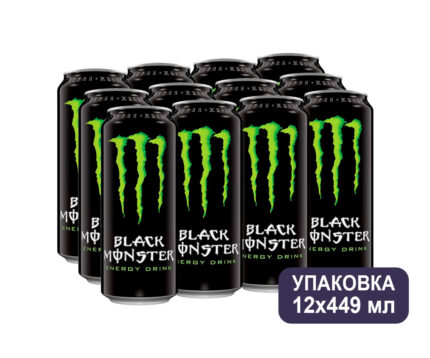 Black Monster Energy, ж/б 0,449 л
