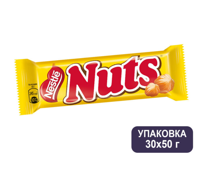 Шоколадный батончик Nuts 50 г (Натс)