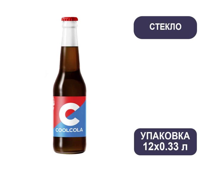 Напиток "Cool Cola" безалкогольный сильногазированный, стекло, 0,33 л