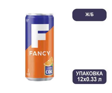 Напиток "Фэнси" ("Fancy") безалкогольный сильногазированный, ст.б 0,33л*12